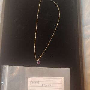 Silpada Gold Necklace with Iridescent Pendant